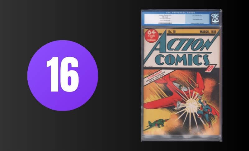 Bandes dessinées les plus chères - Comics d'action # 10