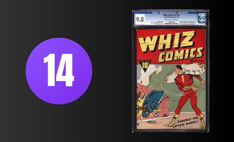 Bandes dessinées les plus chères - Whiz Comics # 2