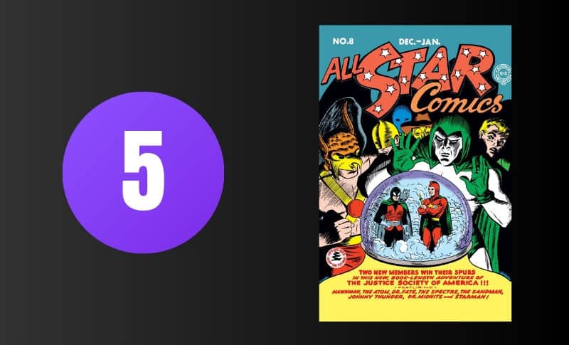 Bandes dessinées les plus chères - All Star Comics # 8