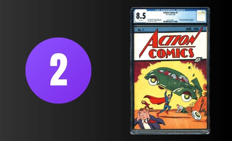 Bandes dessinées les plus chères - Comics d'action # 1 8.5
