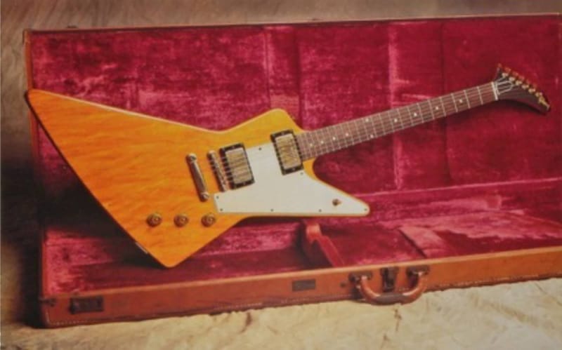 Guitares les plus chères - Gibson Korina Explorer 1958 - 1,1 million de dollars
